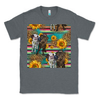 Charcoal Heather two cute heifers seamless pattern Classic Tee - HRA Design Shop