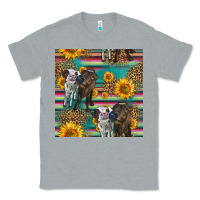 Heather Grey two cute heifers seamless pattern Classic Tee - HRA Design Shop