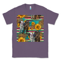 Lavender two cute heifers seamless pattern Classic Tee - HRA Design Shop
