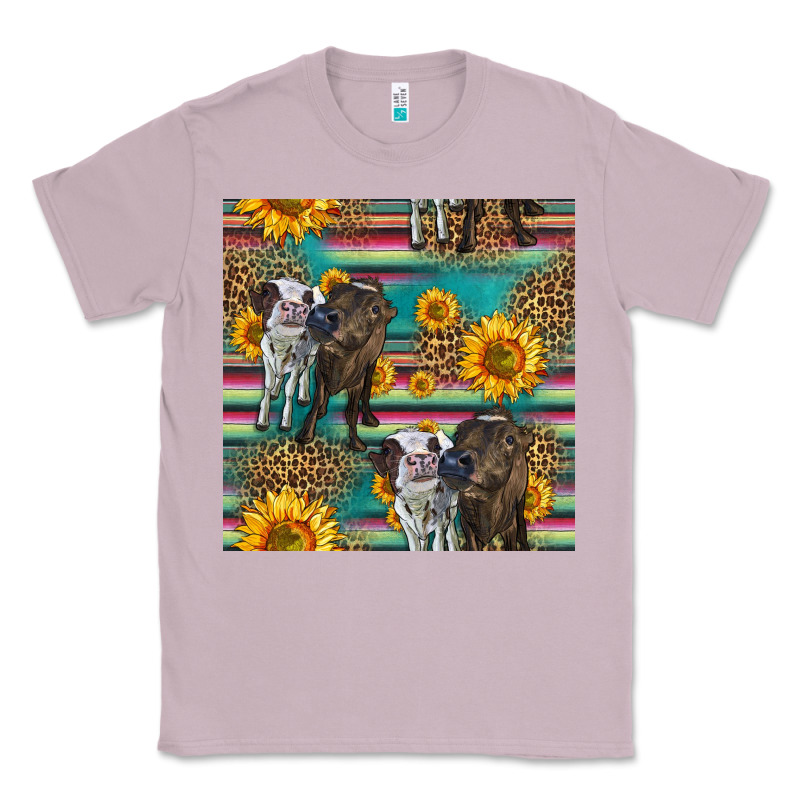 Two Cute Heifers Seamless Pattern Classic Tee by HRA Design Shop | Teevron