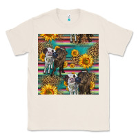 Natural two cute heifers seamless pattern Classic Tee - HRA Design Shop