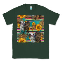 Sports Green two cute heifers seamless pattern Classic Tee - HRA Design Shop