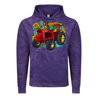 Cloud Purple western tractor Vintage Hoodie - texasbilliewilder