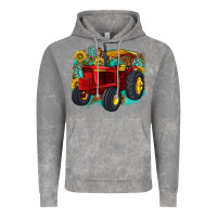 Cloud Rock western tractor Vintage Hoodie - texasbilliewilder