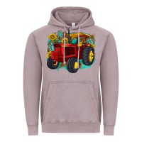 Vintage Zinc western tractor Vintage Hoodie - texasbilliewilder