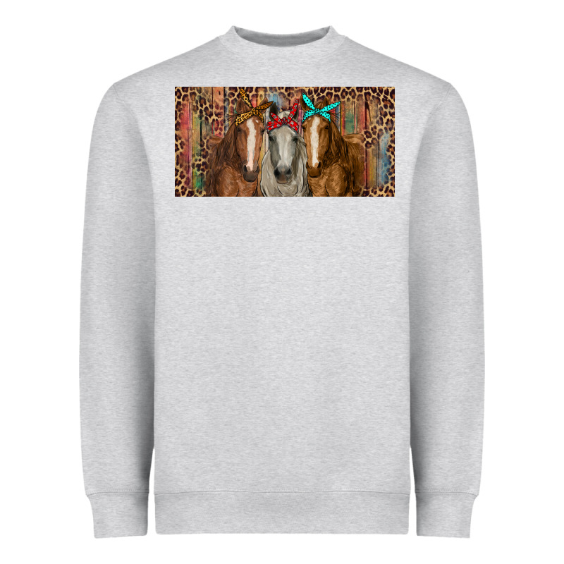 Horses With Serape And Leopard Heavyweight Sweatshirt by RanaPortraitStore | Teevron