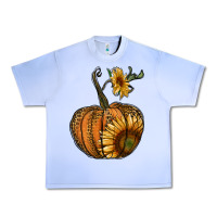 Grape Ice pumpkin with sunflower Urban Heavy Tee - RanaPortraitStore