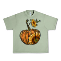 Oil Green pumpkin with sunflower Urban Heavy Tee - RanaPortraitStore