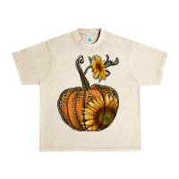 Sandshell pumpkin with sunflower Urban Heavy Tee - RanaPortraitStore