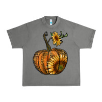 Tornado pumpkin with sunflower Urban Heavy Tee - RanaPortraitStore