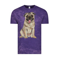 Cloud Purple pug Vintage Tee - RanaPortraitStore