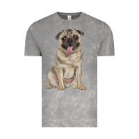 Cloud Rock pug Vintage Tee - RanaPortraitStore