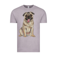 Vintage Zinc pug Vintage Tee - RanaPortraitStore