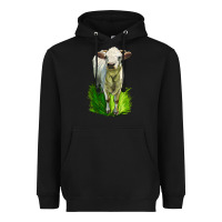 Black Charolais Heifer Heavyweight Hoodie - LillyAllenDesigns