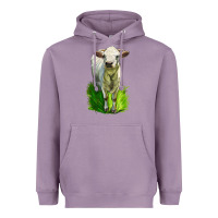 Lavender Charolais Heifer Heavyweight Hoodie - LillyAllenDesigns
