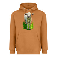 Meerkat Charolais Heifer Heavyweight Hoodie - LillyAllenDesigns