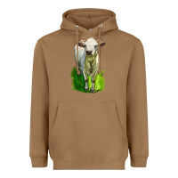 Toasted Coconut Charolais Heifer Heavyweight Hoodie - LillyAllenDesigns