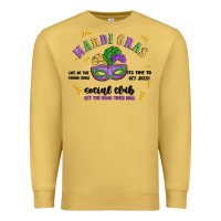 Antique Gold mardi gras social club Premium Sweatshirt - MaliasSmallBusiness