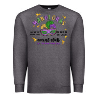 Charcoal Heather mardi gras social club Premium Sweatshirt - MaliasSmallBusiness