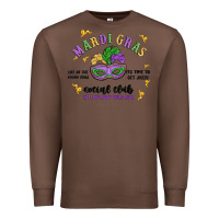 Chestnut mardi gras social club Premium Sweatshirt - MaliasSmallBusiness