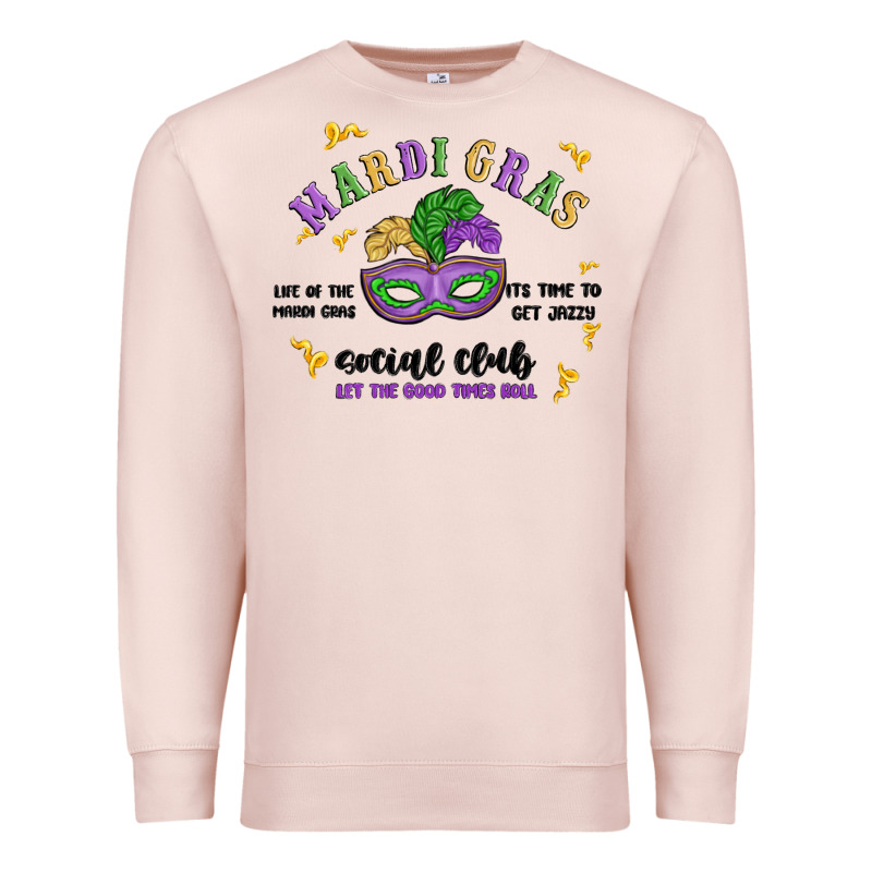 Mardi Gras Social Club Premium Sweatshirt by MaliasSmallBusiness | Teevron