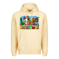 Love Christmas Cow Premium Hoodie | Teevron