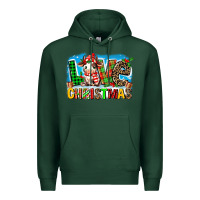 Sports Green love christmas cow Premium Hoodie - MaliasSmallBusiness