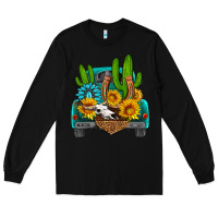 Black western truck Horseshoe Long Sleeve Tee - HRA Design Shop