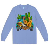 Colony Blue western truck Horseshoe Long Sleeve Tee - HRA Design Shop