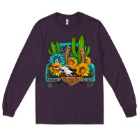 Plum western truck Horseshoe Long Sleeve Tee - HRA Design Shop