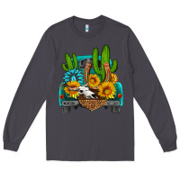 Smoke western truck Horseshoe Long Sleeve Tee - HRA Design Shop