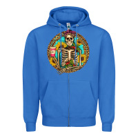 True Royal western skeleton coffee sunflowers Zipper Hoodie - Artiststas