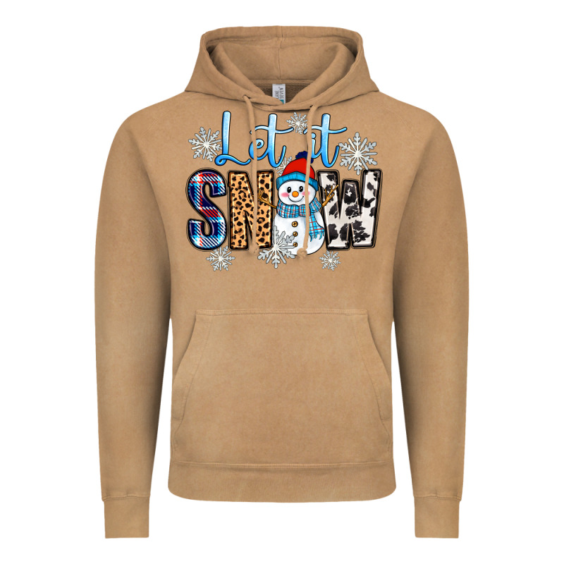 Let It Snow Vintage Hoodie by Zillion Design Studio | Teevron