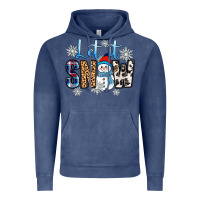 Vintage Denim let it snow Vintage Hoodie - Zillion Design Studio