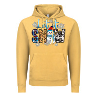 Vintage Mustard let it snow Vintage Hoodie - Zillion Design Studio