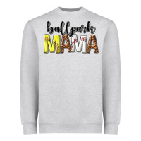 Heather Grey ballpark mama Heavyweight Sweatshirt - texasbilliewilder