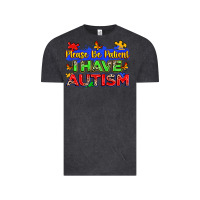 Vintage Black please be patient i have autism Vintage Tee - Zillion Design Studio