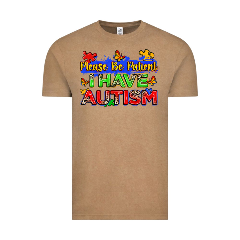 Please Be Patient I Have Autism Vintage Tee by Zillion Design Studio | Teevron