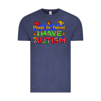 Vintage Denim please be patient i have autism Vintage Tee - Zillion Design Studio