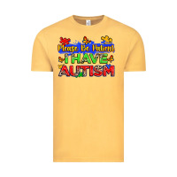 Vintage Mustard please be patient i have autism Vintage Tee - Zillion Design Studio