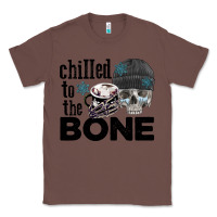 Chestnut Chilled to the bone skull winter Classic Tee - FaDigitalArtStudio