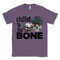 Lavender Chilled to the bone skull winter Classic Tee - FaDigitalArtStudio