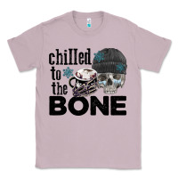 Lilac Chilled to the bone skull winter Classic Tee - FaDigitalArtStudio