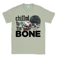 Matcha Chilled to the bone skull winter Classic Tee - FaDigitalArtStudio