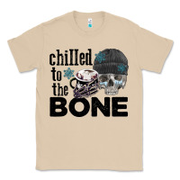 Mushroom Chilled to the bone skull winter Classic Tee - FaDigitalArtStudio