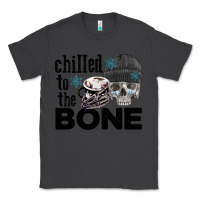 Smoke Chilled to the bone skull winter Classic Tee - FaDigitalArtStudio