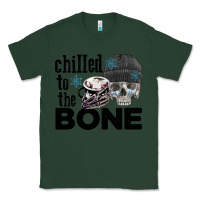 Sports Green Chilled to the bone skull winter Classic Tee - FaDigitalArtStudio