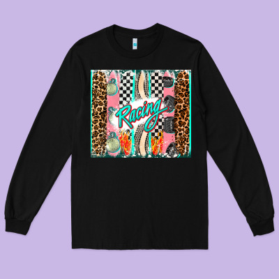 Racing Brushstroke Long Sleeve Tee Designed By Adodesignshop