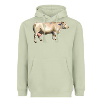 Matcha charolais cattle Heavyweight Hoodie - LillyAllenDesigns