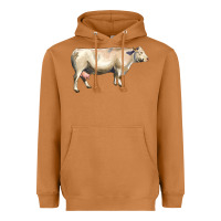 Meerkat charolais cattle Heavyweight Hoodie - LillyAllenDesigns